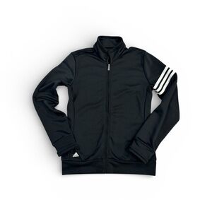 Adidas Women’s Black Jacket with White Stripes